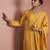 mustard yellow opara silk kurta set 