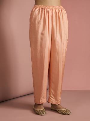 peach opara silk kurta set 4