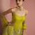 lime green crepe sharara set