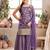 Purple Shimmer readymade Sharara Suit For Kids Girls