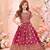  Pink Banarasi Jacquard Zari Weaving Readymade Lehenga Choli for girls 