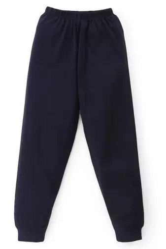 Boys cotton navy blue sunset sailing printed nightsuit