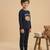 Boys cotton navy blue bedtime buddies printed nightsuit