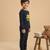 Boys cotton navy blue shine bright sun printed nightsuit