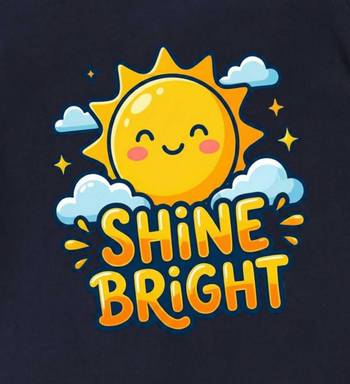 Boys cotton navy blue shine bright sun printed nightsuit 5