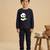 Boys cotton navy blue kind days panda printed nightsuit
