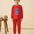 Boys cotton red rockstar robot nightsuit