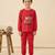 Boys cotton red twinkle stars printed nightsuit