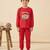 Boys cotton red bedtime buddies printed nightsuit