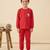 Boys cotton red cute sloth boba printed nightsuit
