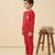 Boys cotton red cute sloth boba printed nightsuit
