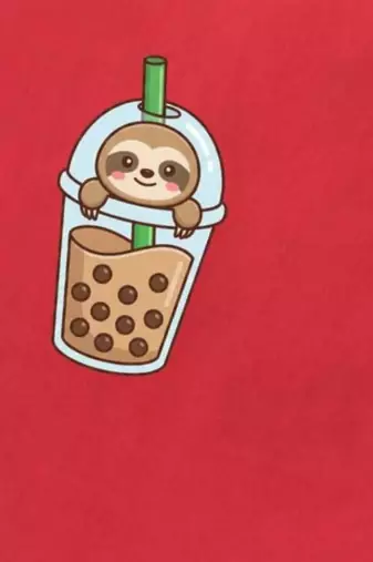 Boys cotton red cute sloth boba printed nightsuit