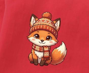 Boys cotton red cozy fox printed nightsuit 5