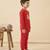 Boys cotton red starry night fox printed nightsuit