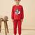 Boys cotton red penguin fun ride printed nightsuit