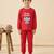 Boys cotton red sleepy baby elephant printed nightsuit