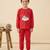 Boys cotton red bedtime bear printed nightsuit