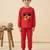 Boys cotton red animal academy printed nightsuit