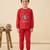Boys cotton red orbit buddies printed nightsuit