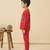 Boys cotton red orbit buddies printed nightsuit