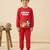 Boys cotton red best friends dream printed nightsuit