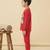 Boys cotton red space explorer printed nightsuit