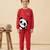Boys cotton red panda hugs printed nightsuit