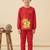 Boys cotton red best friends cuddle printed nightsuit
