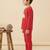 Boys cotton red cuddle buddies printed nightsuit
