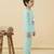 Boys cotton sea green cuddly winter printed nightsuit