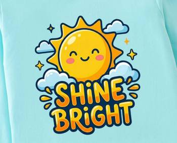 Boys cotton sea green shine bright sun printed nightsuit 5