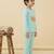 Boys cotton sea green starry night fox printed nightsuit
