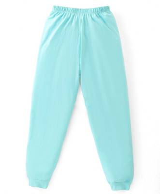 Boys cotton sea green starry night fox printed nightsuit 4