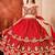 Awesome Red Embroidered Georgette Wedding Wear Lehenga Choli