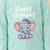 Boys cotton sea green sleepy baby elephant printed nightsuit