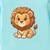 Boys cotton sea green kawaii baby lion printed nightsuit