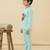 Boys cotton sea green foxy fun ride printed nightsuit