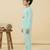 Boys cotton sea green bedtime bear printed nightsuit