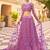 Purple wedding wear lehenga choli set with embroidery & sequin work