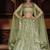 Green Net partywear Lehenga Choli set with Embroidery & Sequin Work