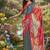 multicolor premium printed saree with blouse