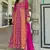 magenta silk embroidered sequin anarkali suit