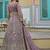 lavender silk embroidered sequin anarkali suit