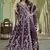purple silk embroidered sequin anarkali suit