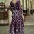 purple silk embroidered sequin anarkali suit