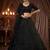 Sparkling Black Embroidered Net Reception Wear Lehenga Choli