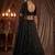 Sparkling Black Embroidered Net Reception Wear Lehenga Choli