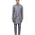 Grey plain silk Kurta Bandi set