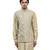 Green embroidered silk Kurta Bandi set