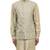 Green embroidered silk Kurta Bandi set